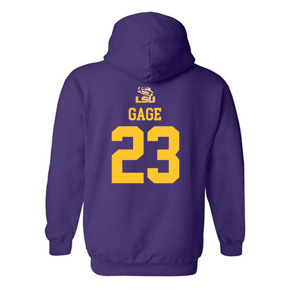 LSU - NCAA Football : Stacy Gage - Replica Shersey Hooded Sweatshirt-1