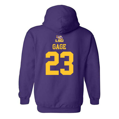 LSU - NCAA Football : Stacy Gage - Replica Shersey Hooded Sweatshirt-1