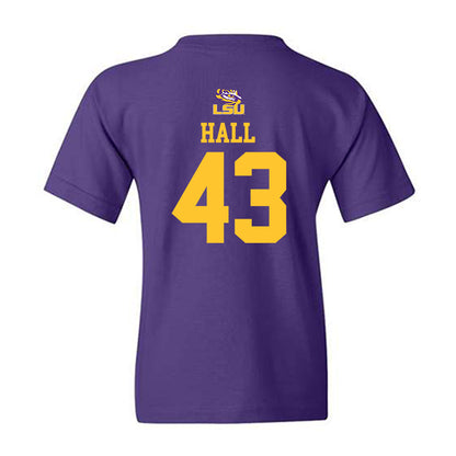 LSU - NCAA Football : Silas Hall - Replica Shersey Youth T-Shirt-1