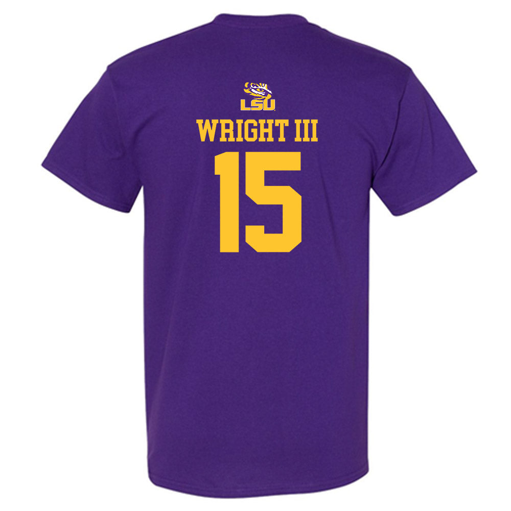 LSU - NCAA Football : Phillip Wright III - Replica Shersey T-Shirt-1