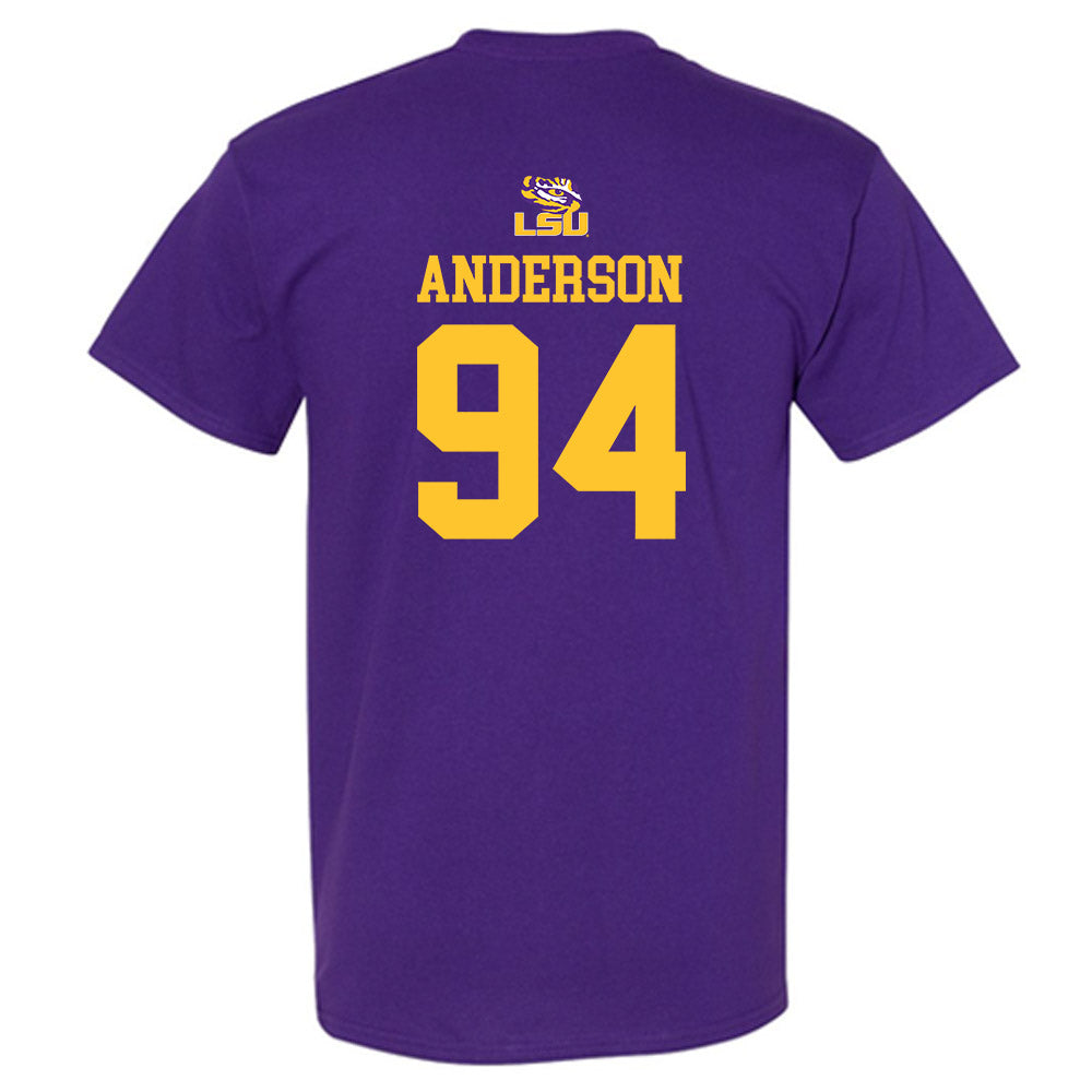 LSU - NCAA Football : Richard Anderson - Replica Shersey T-Shirt-1