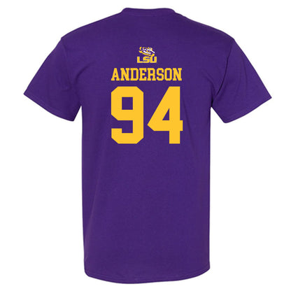 LSU - NCAA Football : Richard Anderson - Replica Shersey T-Shirt-1