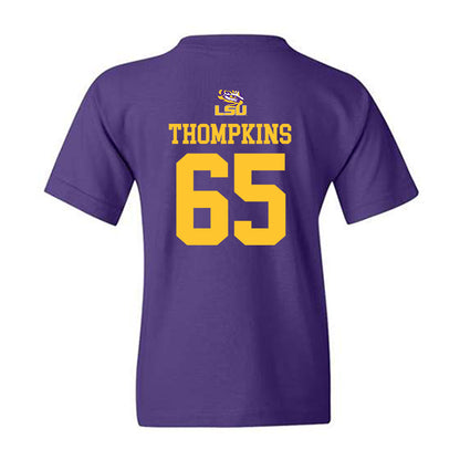LSU - NCAA Football : Sean Thompkins - Replica Shersey Youth T-Shirt-1