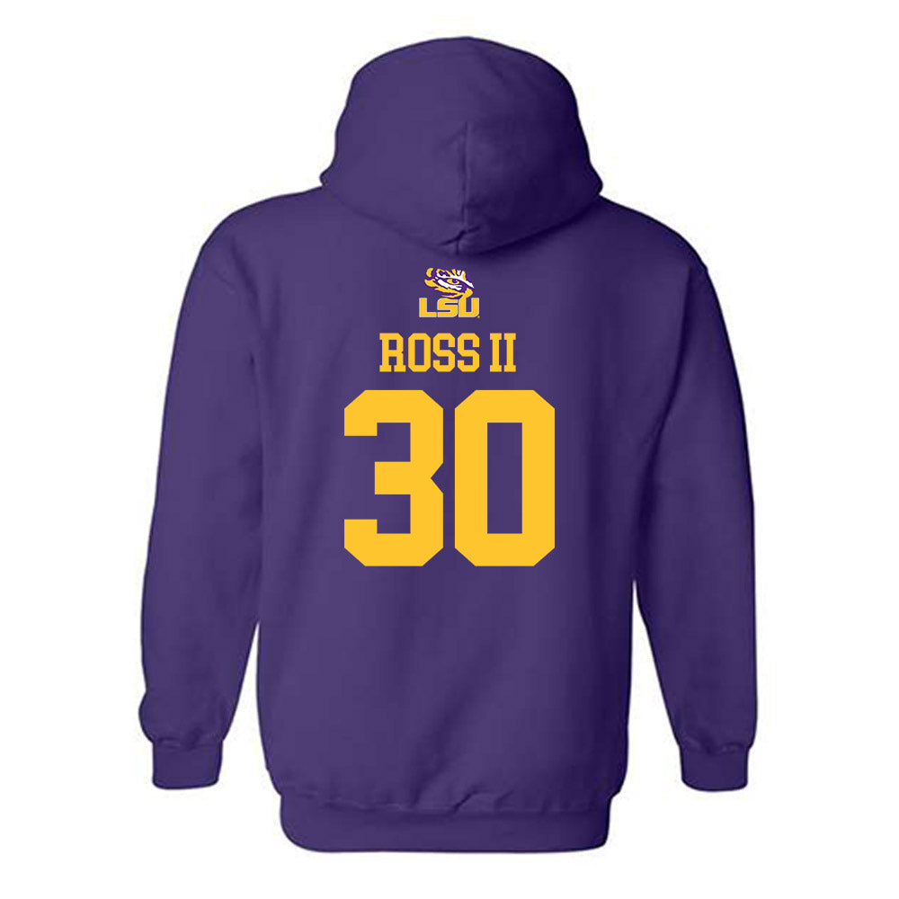 LSU - NCAA Football : Charles Ross II - Replica Shersey Hooded Sweatshirt-1