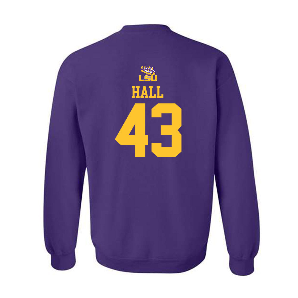 LSU - NCAA Football : Silas Hall - Replica Shersey Crewneck Sweatshirt-1