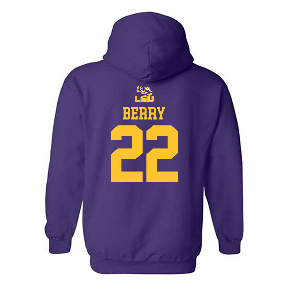 LSU - NCAA Football : Harlem Berry - Replica Shersey Hooded Sweatshirt-1
