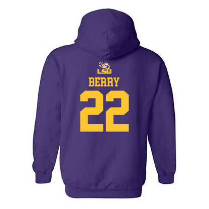LSU - NCAA Football : Harlem Berry - Replica Shersey Hooded Sweatshirt-1