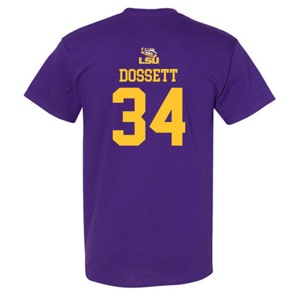 LSU - NCAA Football : Mason Dossett - Replica Shersey T-Shirt-1
