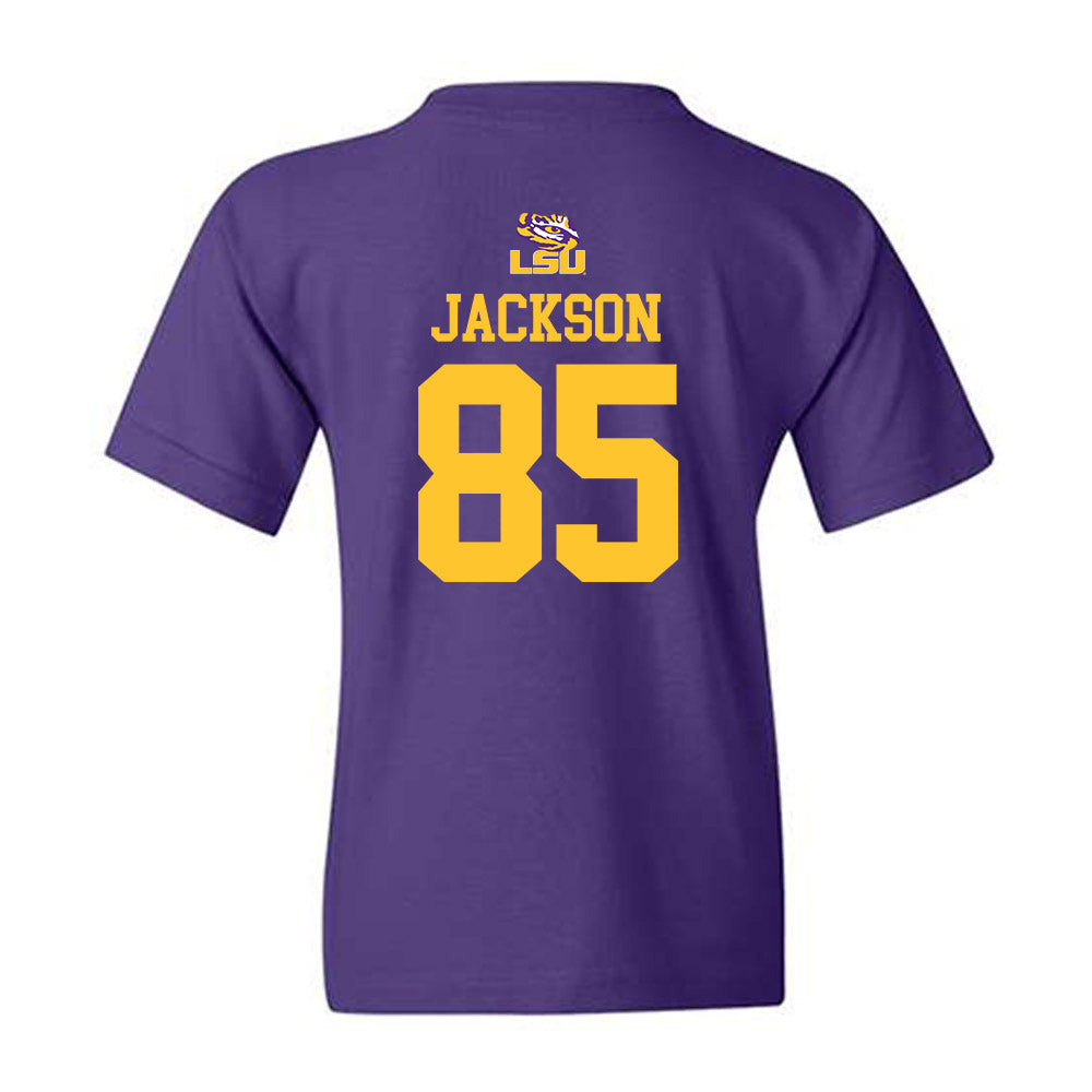 LSU - NCAA Football : Josh Jackson - Replica Shersey Youth T-Shirt-1