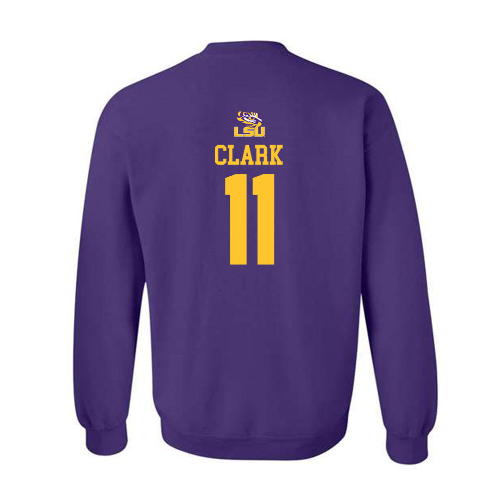 LSU - NCAA Football : Landen Clark - Replica Shersey Crewneck Sweatshirt-1