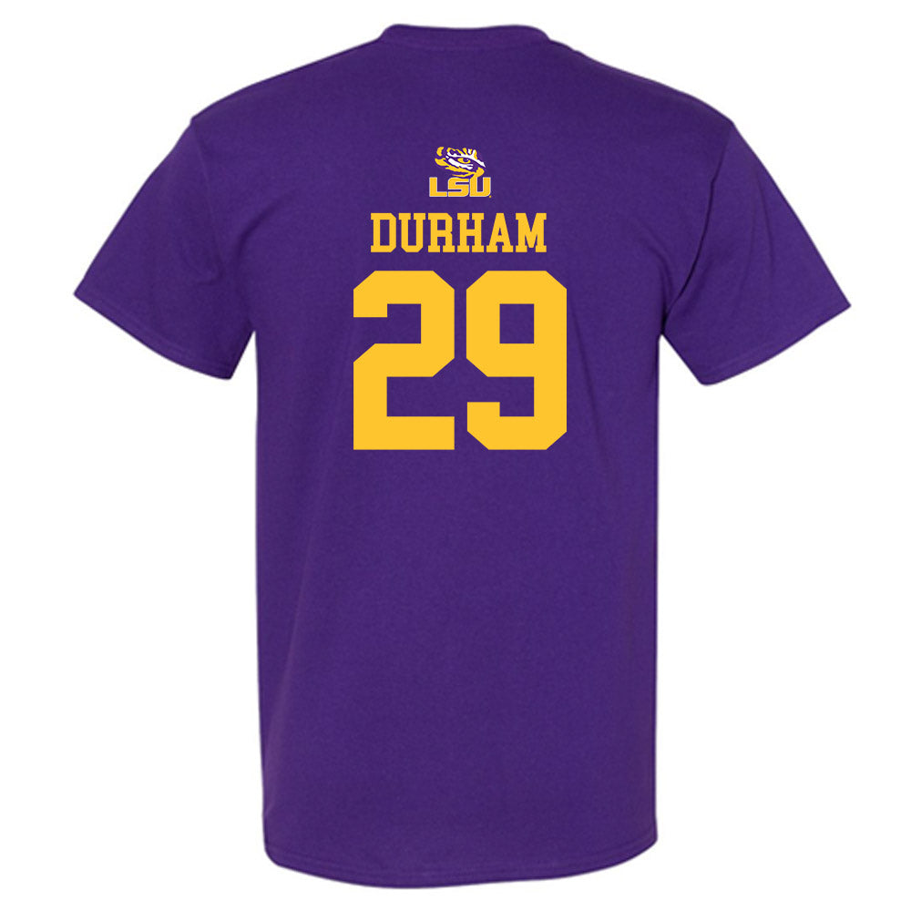LSU - NCAA Football : Caden Durham - Replica Shersey T-Shirt-1