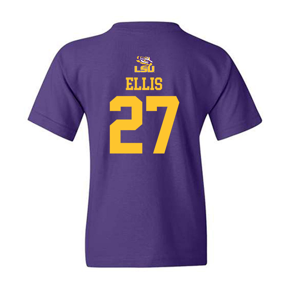 LSU - NCAA Football : Dezyrian Ellis - Replica Shersey Youth T-Shirt-1