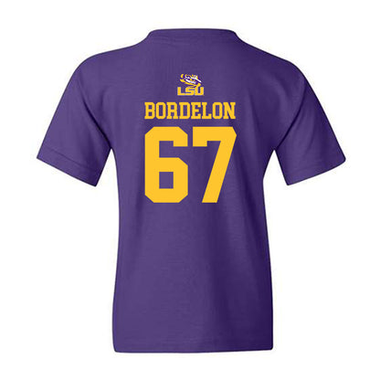 LSU - NCAA Football : Bo Bordelon - Replica Shersey Youth T-Shirt-1