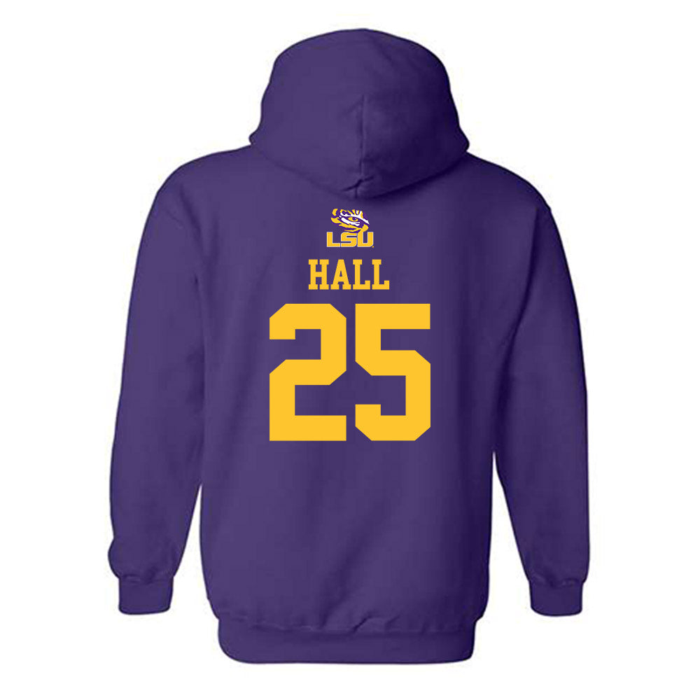 LSU - NCAA Football : Aiden Hall - Replica Shersey Hooded Sweatshirt-1