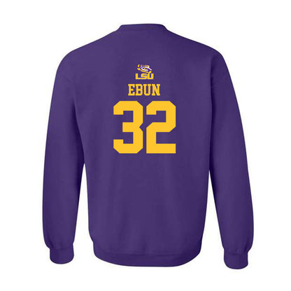 LSU - NCAA Football : Joseph Ebun - Replica Shersey Crewneck Sweatshirt-1