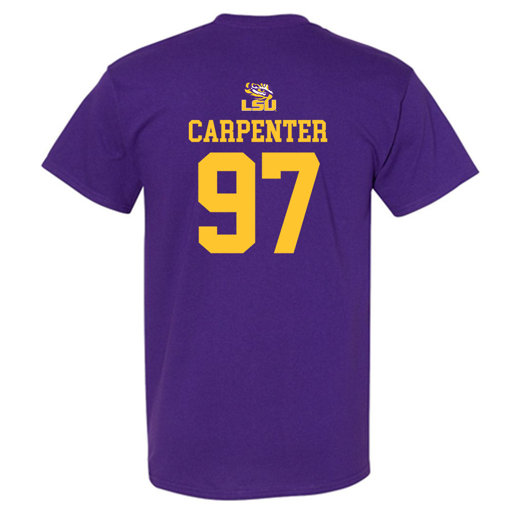 LSU - NCAA Football : Dylan Carpenter - Replica Shersey T-Shirt-1