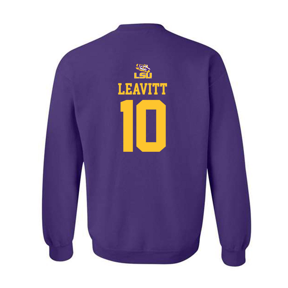 LSU - NCAA Football : Sam Leavitt - Replica Shersey Crewneck Sweatshirt-1