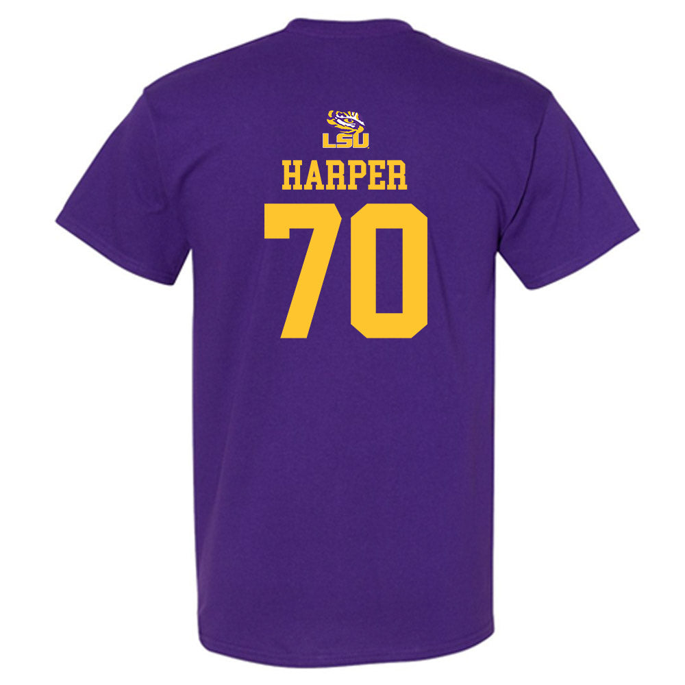 LSU - NCAA Football : Devin Harper - Replica Shersey T-Shirt-1