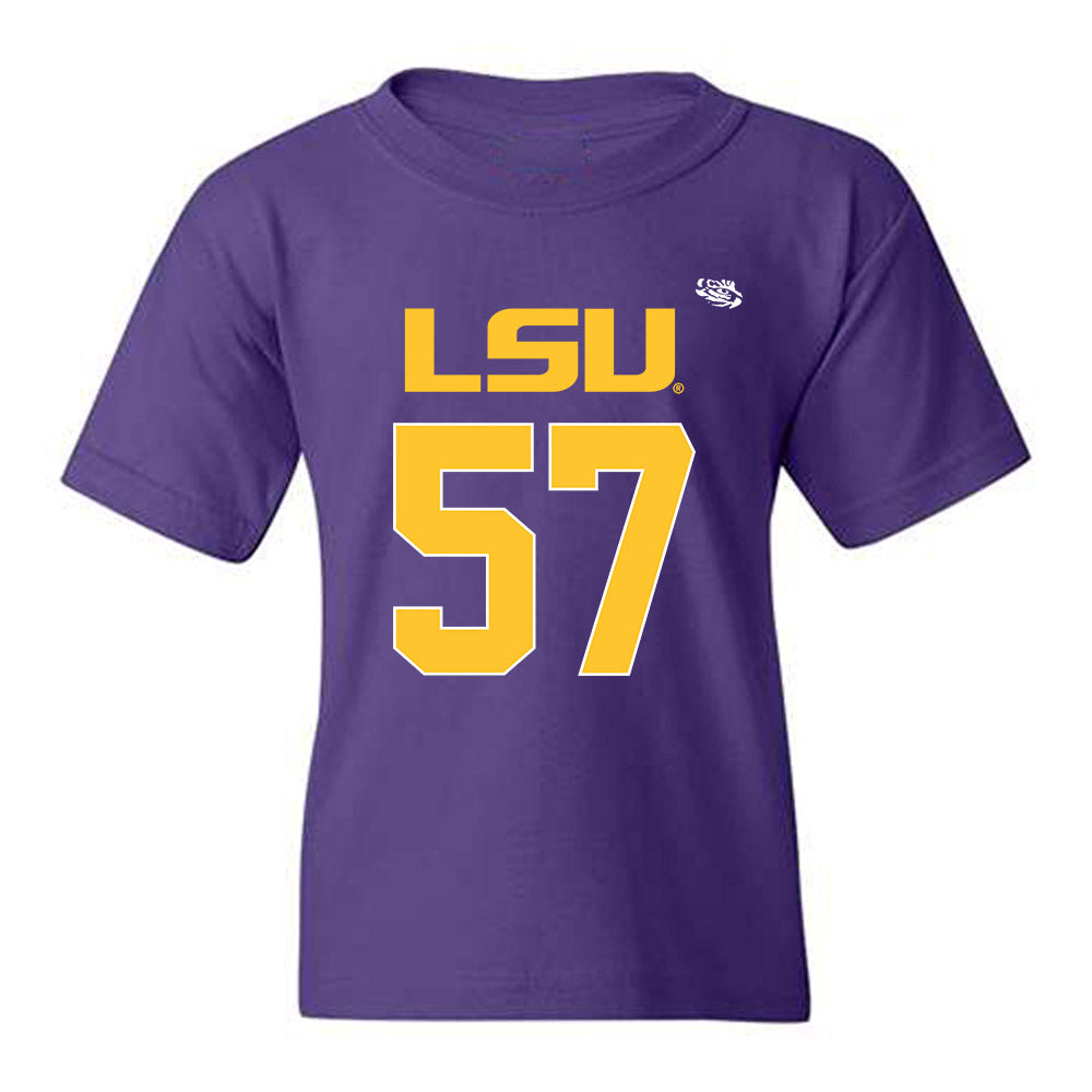 LSU - NCAA Football : Jakolby Jones - Replica Shersey Youth T-Shirt-0