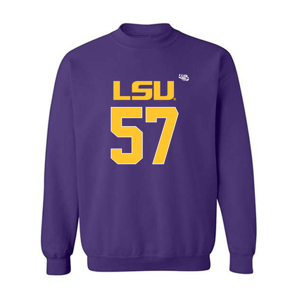 LSU - NCAA Football : Jakolby Jones - Replica Shersey Crewneck Sweatshirt-0