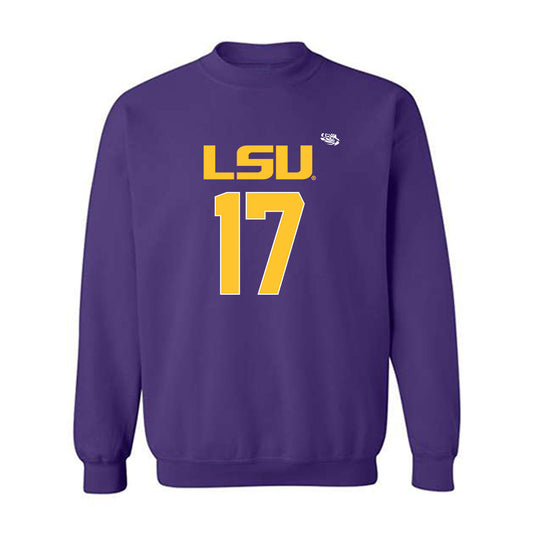 LSU - NCAA Football : Damien Shanklin - Replica Shersey Crewneck Sweatshirt-0