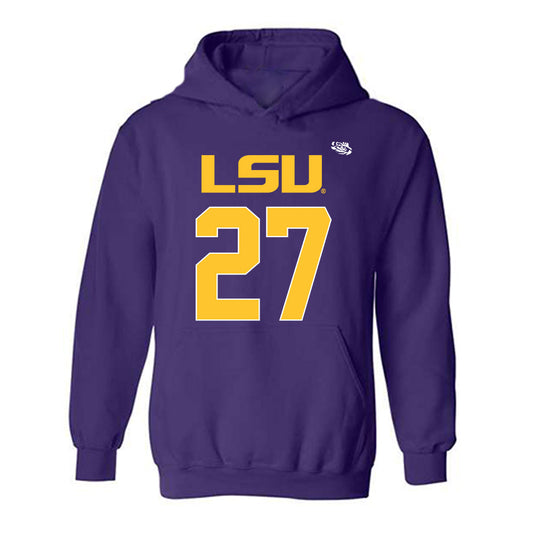 LSU - NCAA Football : Dezyrian Ellis - Replica Shersey Hooded Sweatshirt-0
