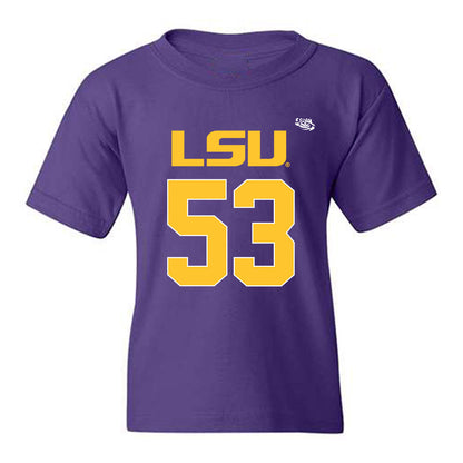 LSU - NCAA Football : Hayes Fuqua - Replica Shersey Youth T-Shirt-0