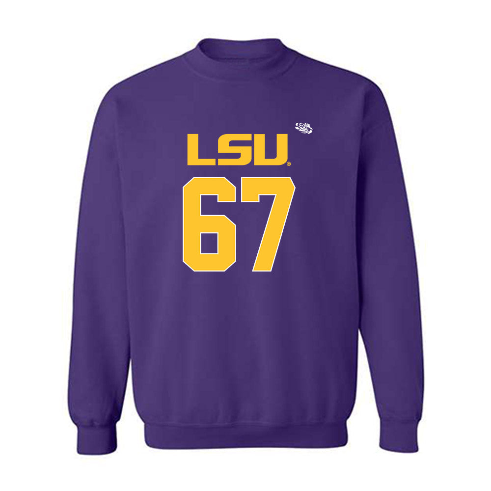 LSU - NCAA Football : Bo Bordelon - Replica Shersey Crewneck Sweatshirt-0