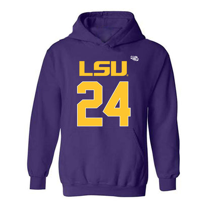 LSU - NCAA Football : Tylen Singleton - Replica Shersey Hooded Sweatshirt-0