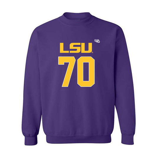 LSU - NCAA Football : Devin Harper - Replica Shersey Crewneck Sweatshirt-0