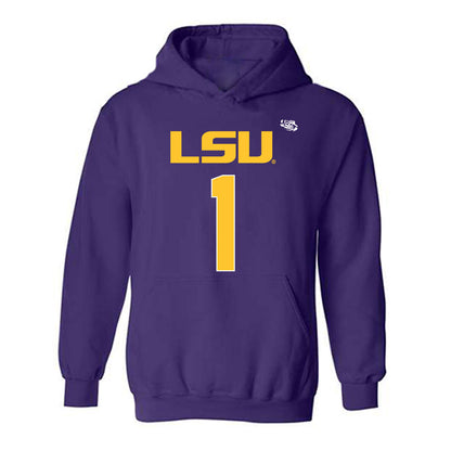 LSU - NCAA Football : Princewill Umanmielen - Replica Shersey Hooded Sweatshirt-0
