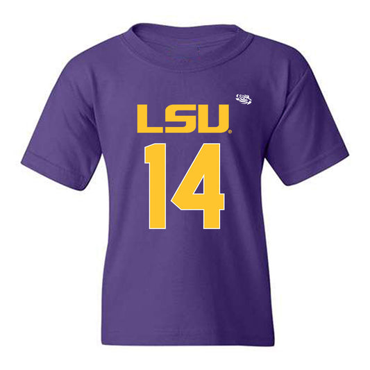 LSU - NCAA Football : Trey'Dez Green - Replica Shersey Youth T-Shirt-0