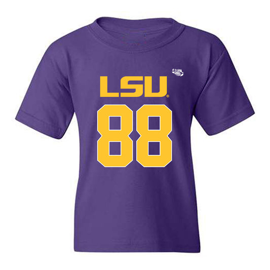 LSU - NCAA Football : Malik Elzy - Replica Shersey Youth T-Shirt-0