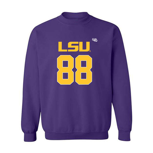 LSU - NCAA Football : Malik Elzy - Replica Shersey Crewneck Sweatshirt-0
