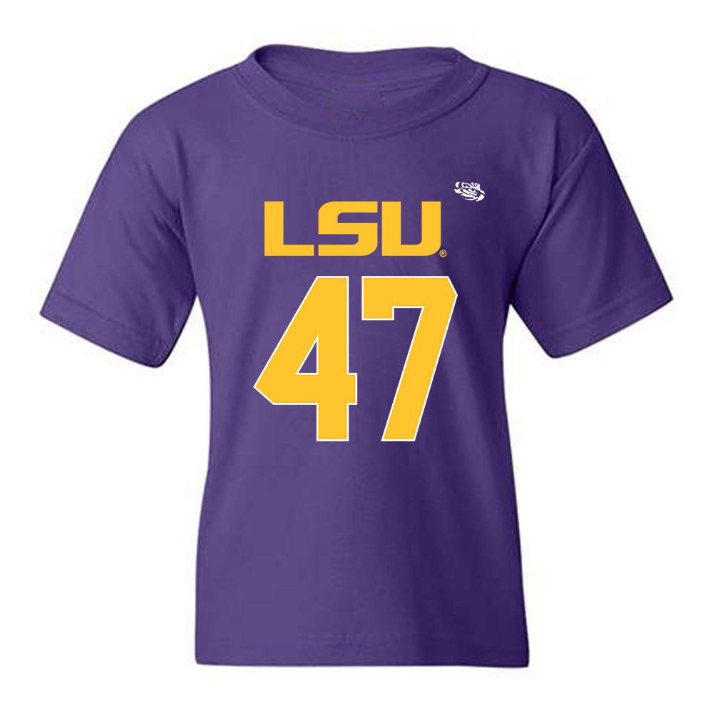 LSU - NCAA Football : JD LaFleur - Replica Shersey Youth T-Shirt-0