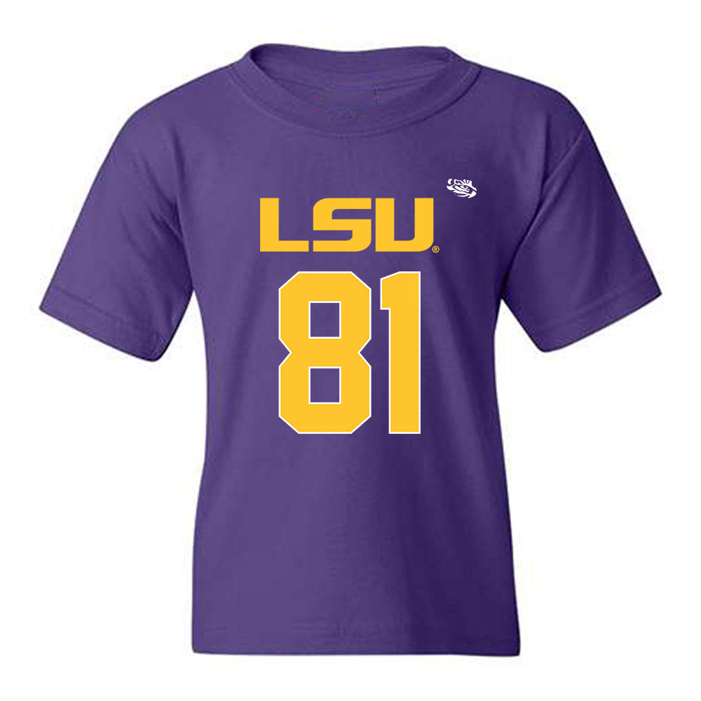 LSU - NCAA Football : Landon Craig - Replica Shersey Youth T-Shirt-0