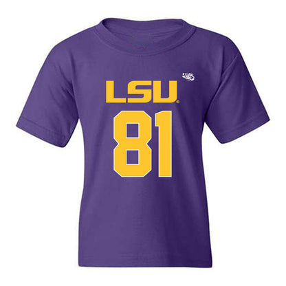 LSU - NCAA Football : Landon Craig - Replica Shersey Youth T-Shirt-0