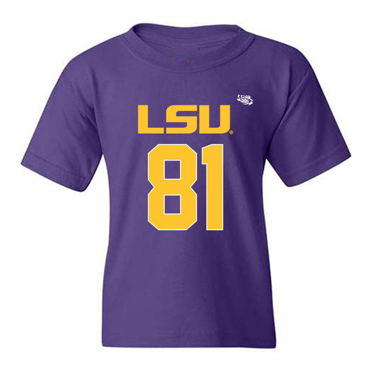 LSU - NCAA Football : Landon Craig - Replica Shersey Youth T-Shirt-0