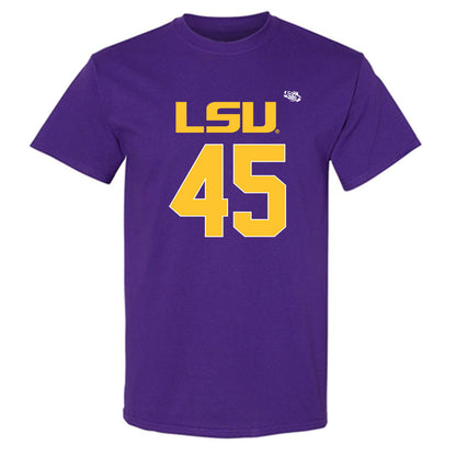 LSU - NCAA Football : Sean Perret - Replica Shersey T-Shirt-0