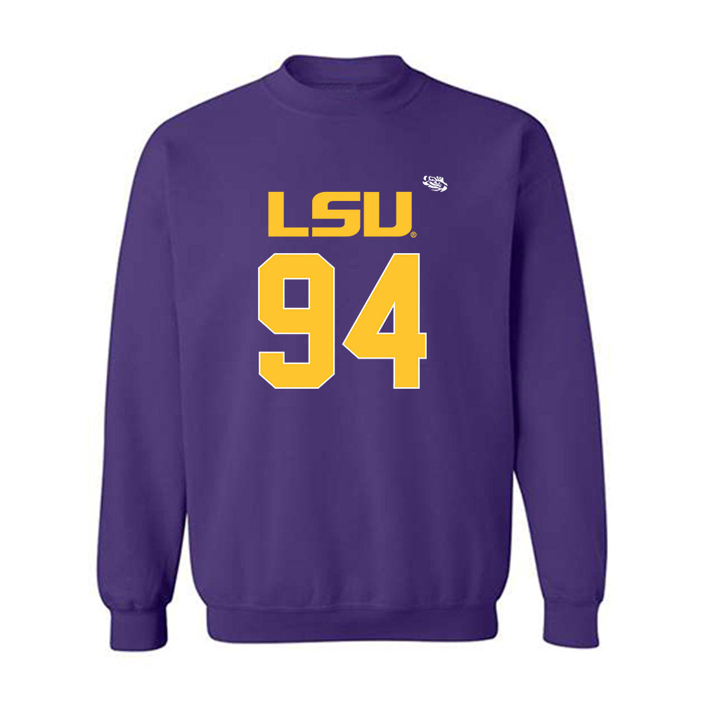 LSU - NCAA Football : Richard Anderson - Replica Shersey Crewneck Sweatshirt-0