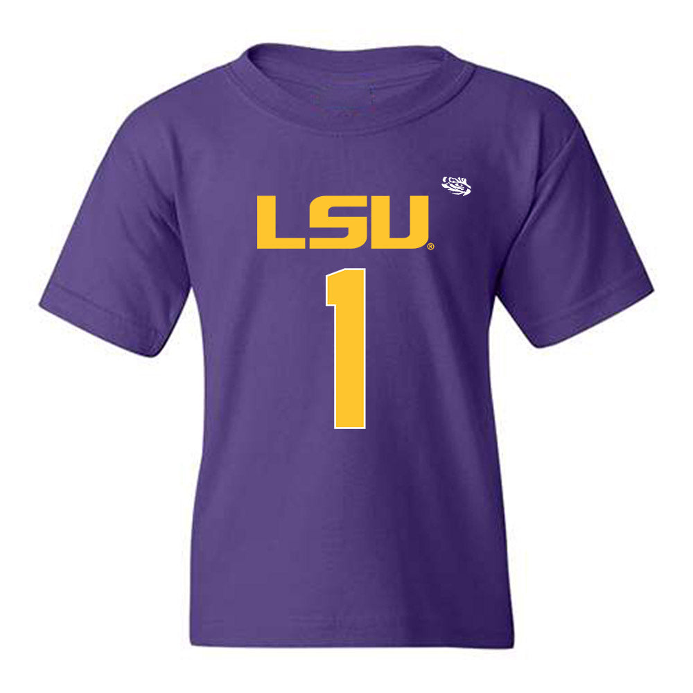 LSU - NCAA Football : Princewill Umanmielen - Replica Shersey Youth T-Shirt-0