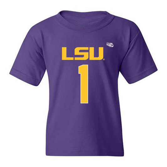 LSU - NCAA Football : Princewill Umanmielen - Replica Shersey Youth T-Shirt-0
