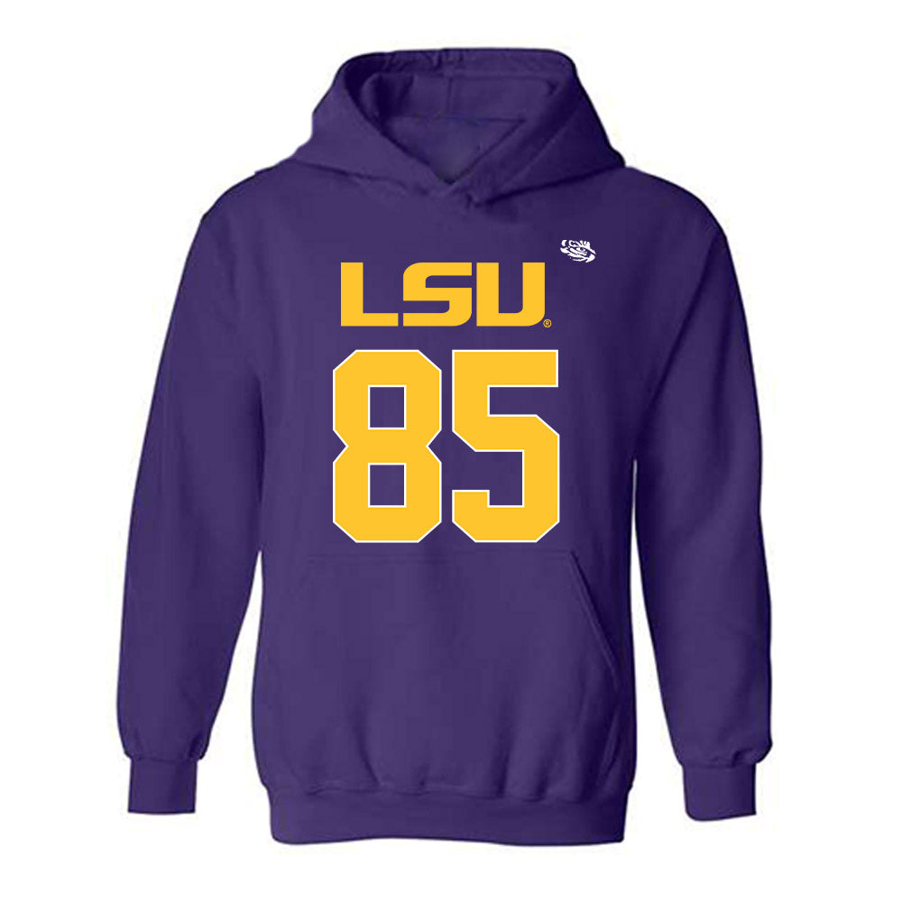 LSU - NCAA Football : Josh Jackson - Replica Shersey Hooded Sweatshirt-0