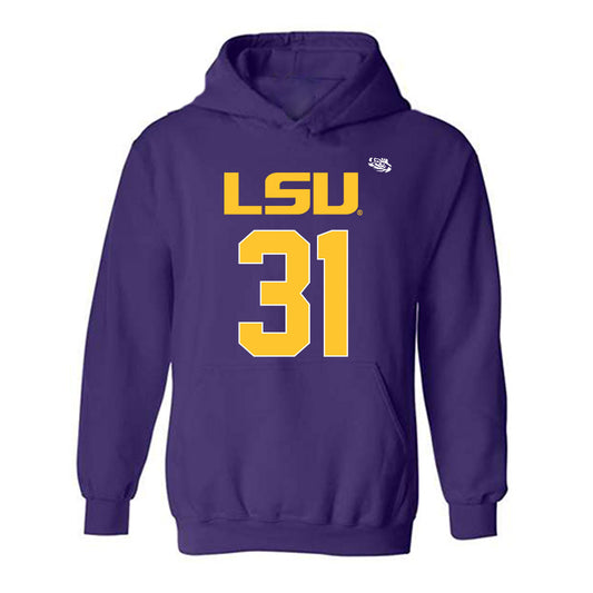 LSU - NCAA Football : CJ Jimcoily - Replica Shersey Hooded Sweatshirt-0