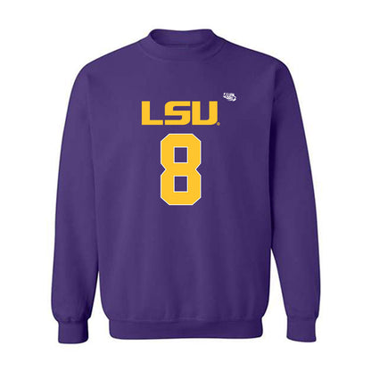 LSU - NCAA Football : Jujuan Johnson - Replica Shersey Crewneck Sweatshirt-0