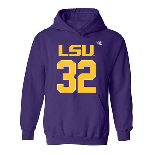 LSU - NCAA Football : Gavin Higgins - Replica Shersey Hooded Sweatshirt-0