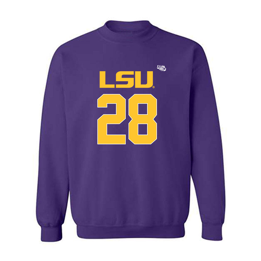 LSU - NCAA Football : Jhase Thomas - Replica Shersey Crewneck Sweatshirt-0