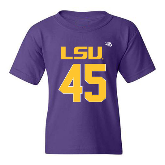 LSU - NCAA Football : Sean Perret - Replica Shersey Youth T-Shirt-0