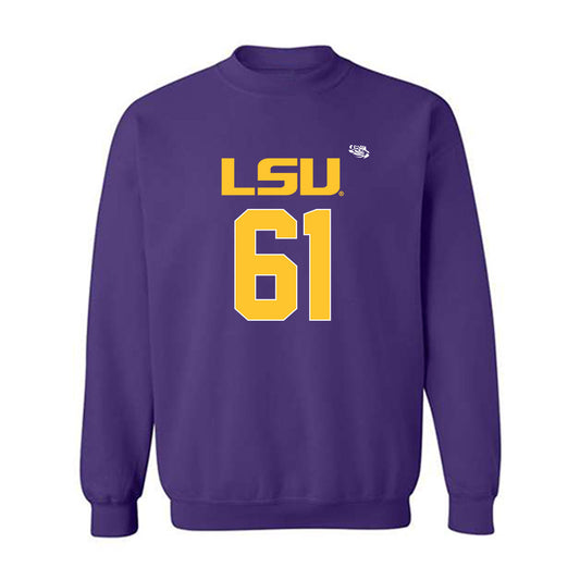 LSU - NCAA Football : Braelin Moore - Replica Shersey Crewneck Sweatshirt-0
