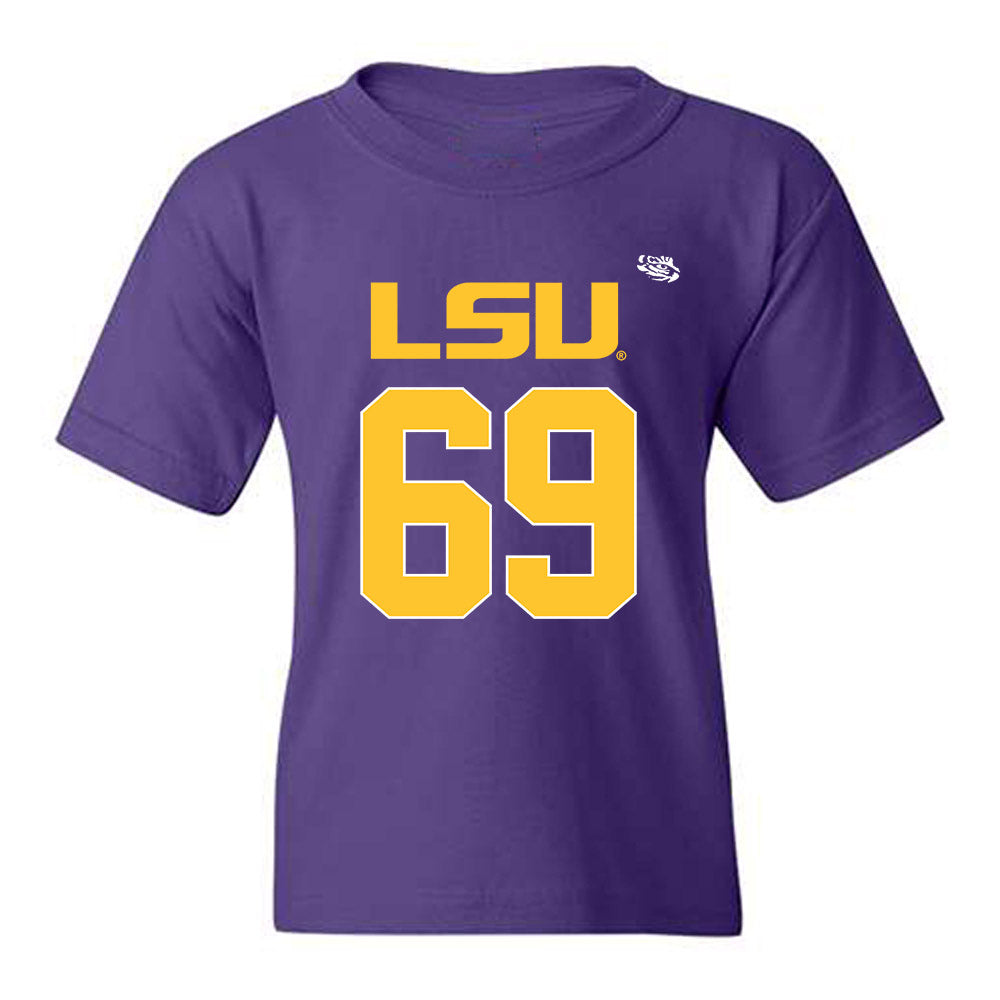 LSU - NCAA Football : Darrin Strey - Replica Shersey Youth T-Shirt-0